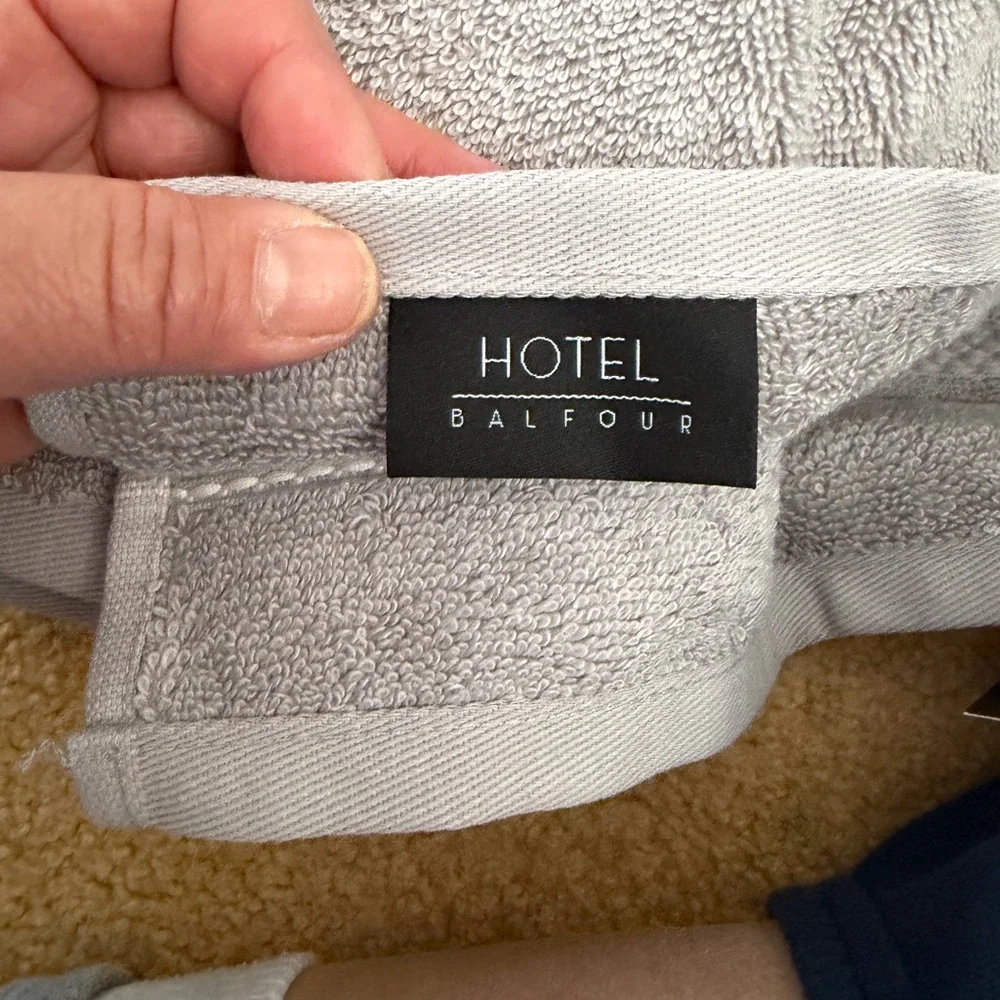 Hotel Collection Silver and Gray Wash Cloth Set